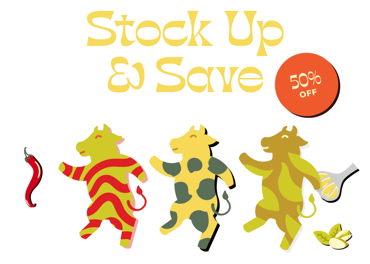 Stock Up and Save: 50% off every box